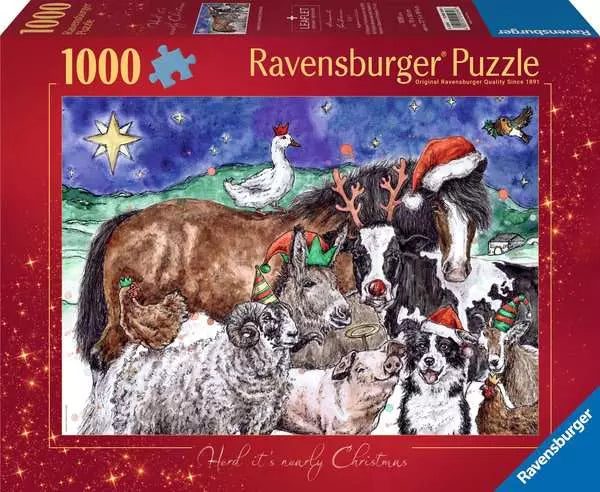 Ravensburger Puzzle - Herd its Xmas 1000p Jigsaw Puzzle