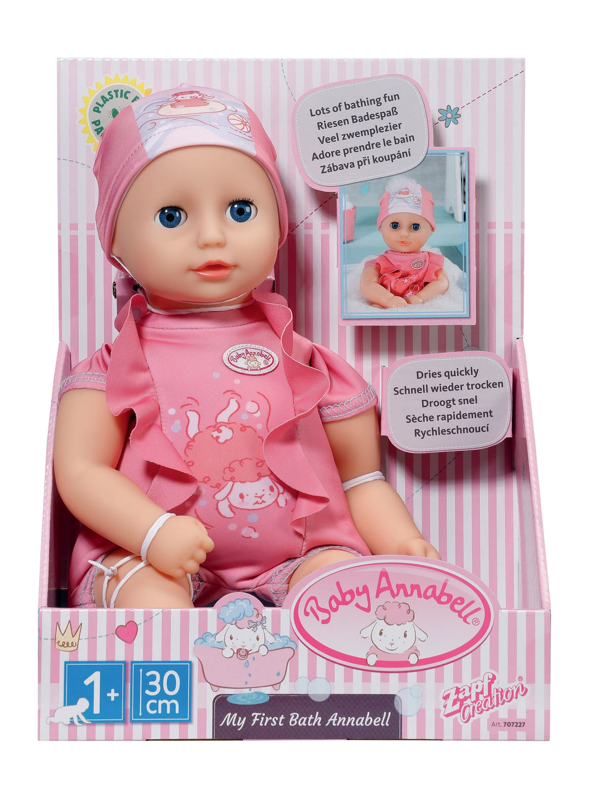 Baby annabell my hot sale first bathing doll