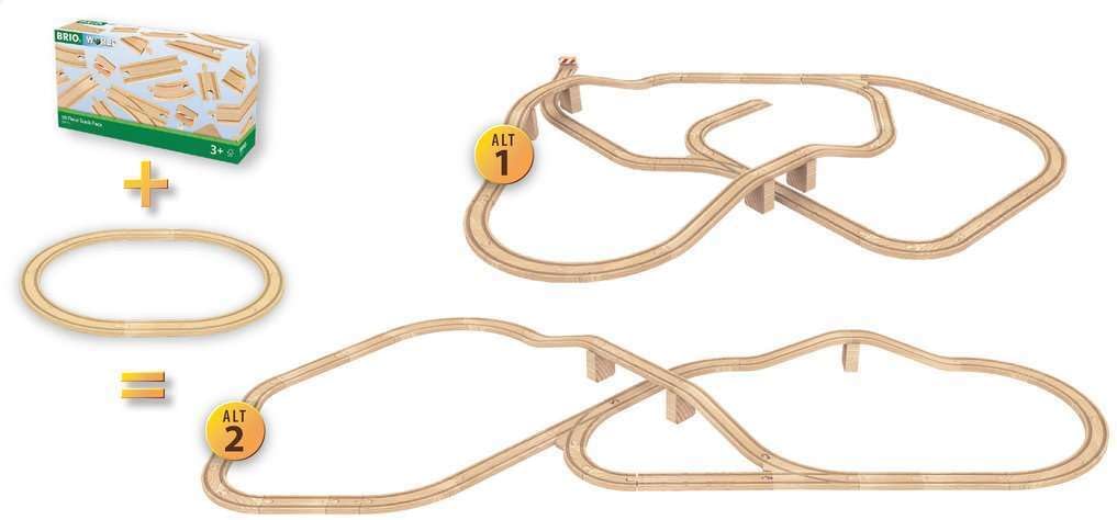 BRIO World 50 Piece Train Track Pack (33772)