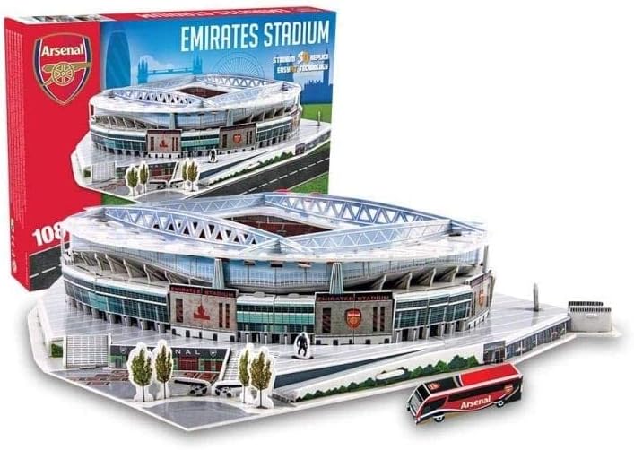 3D Stadium Puzzles - Arsenal The Emirates Puzzle (108 Pieces)