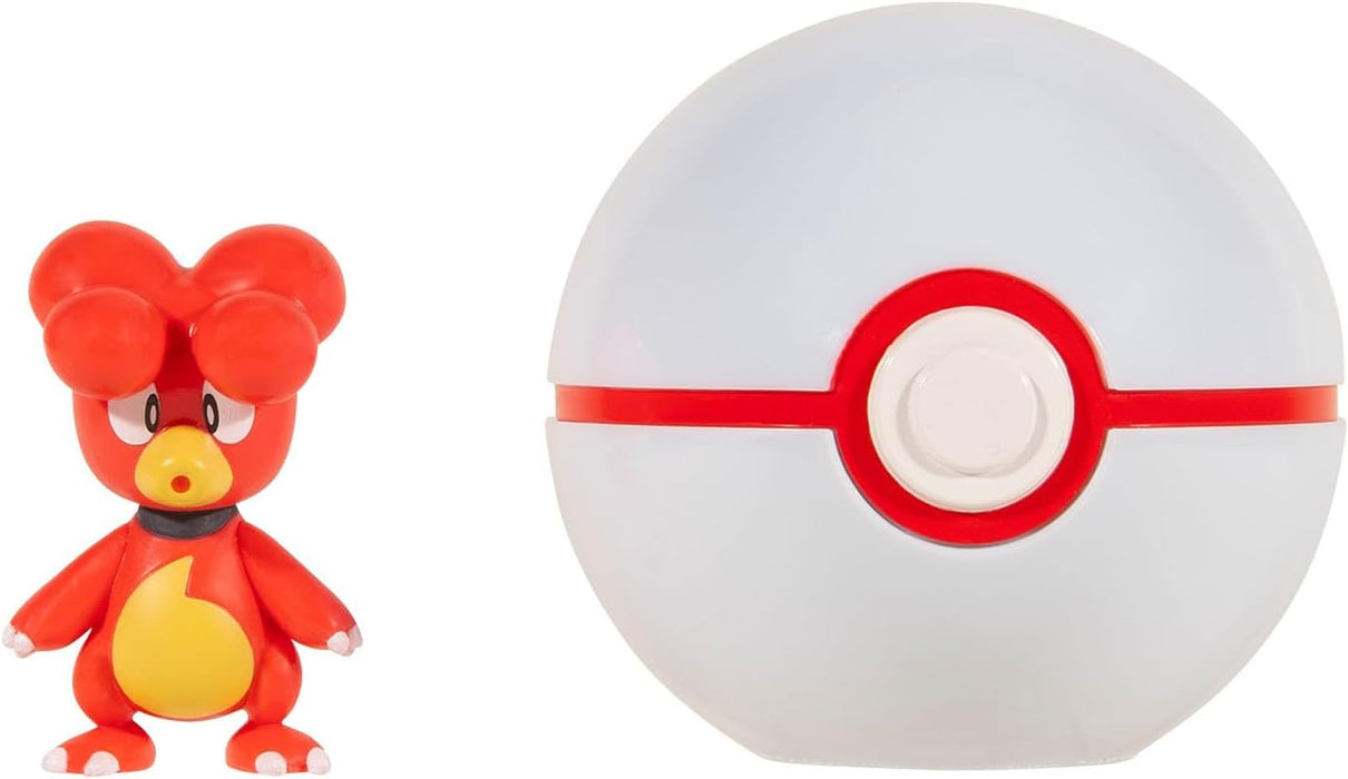 Pokemon - Clip 'N' Go Magby + Premier Ball