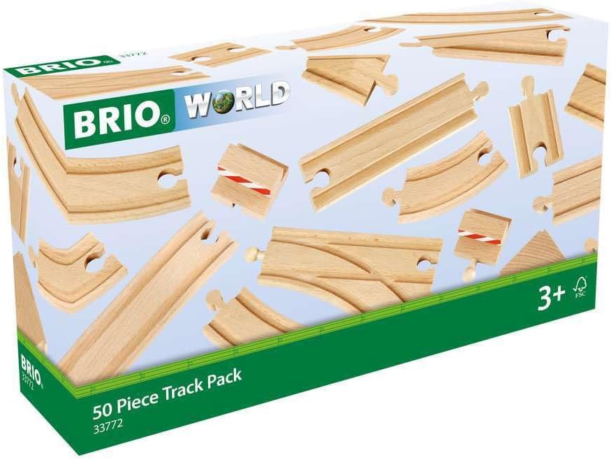 BRIO World 50 Piece Train Track Pack (33772)