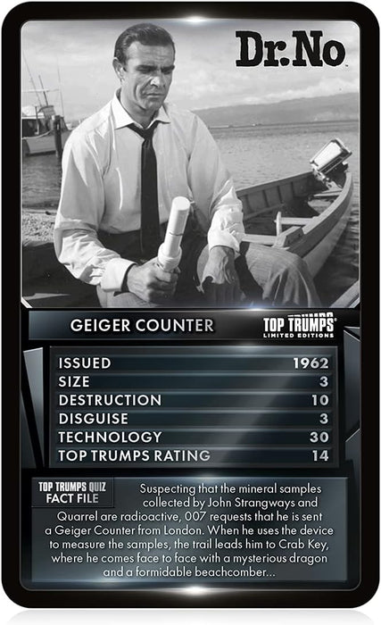 Top Trumps - Limited Edition James Bond Gadgets and Vehicles Card Game