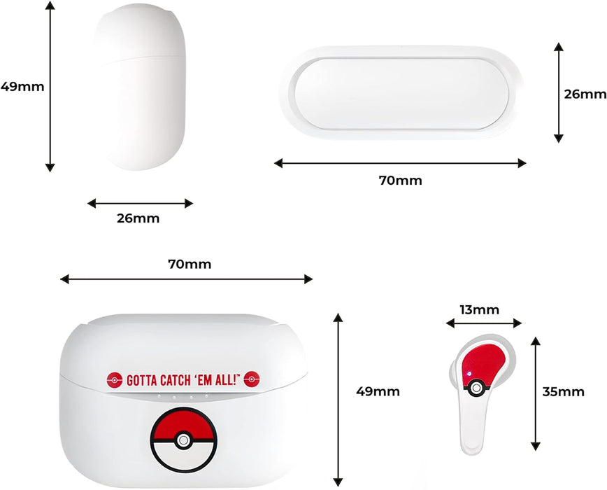 OTL TWS Pokemon Earpods (Pokeball White) Earpods