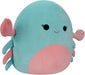 Squishmallows – 20'' Pink & Mint Crab Plush