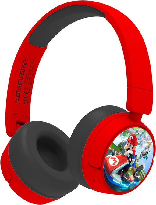 OTL Bluetooth Wireless Junior Mario Kart Headphones (Mario Kart Red) Headphones