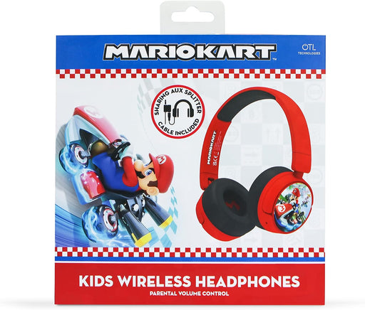 OTL Bluetooth Wireless Junior Mario Kart Headphones (Mario Kart Red) Headphones