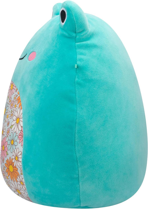 Squishmallows – 7.5"Aqua Frog With Floral Belly Plush