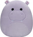 Squishmallows - 7.5" Purple Hippo With Corduroy Belly Plush