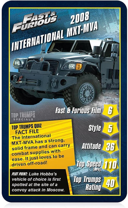 Top Trumps Specials - Fast & Furious Card Game