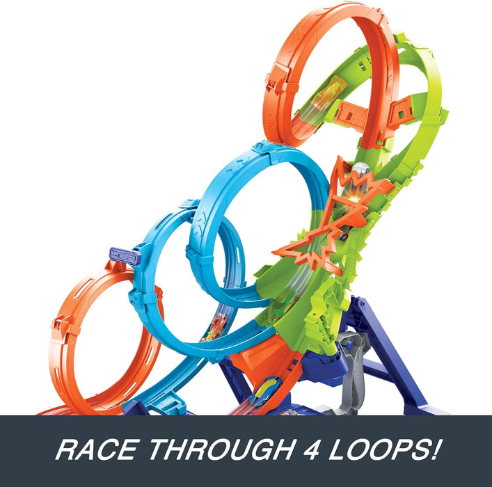 Hot Wheels - 4 Loop Crash Out Playset