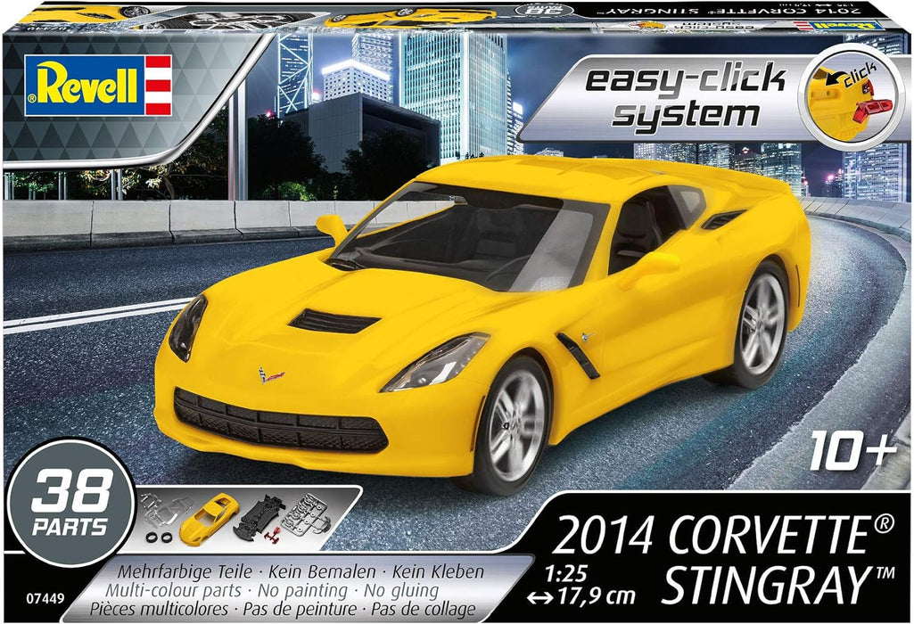 Revell Model Kit  - Corvette Stingray 2014  1:25  (Yellow)