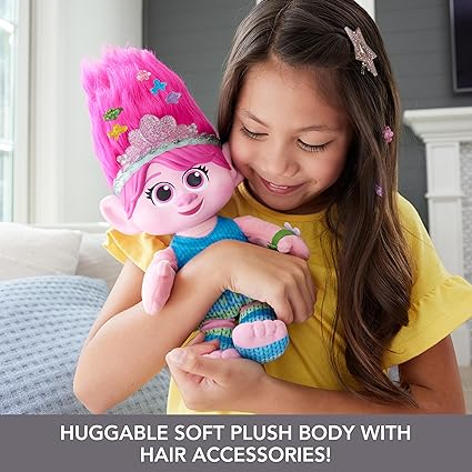 Trolls - Hair Pops Surprise Poppy Feature Plush