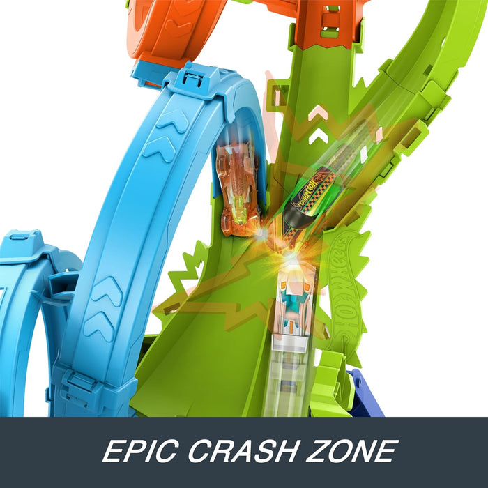 Hot Wheels - 4 Loop Crash Out Playset