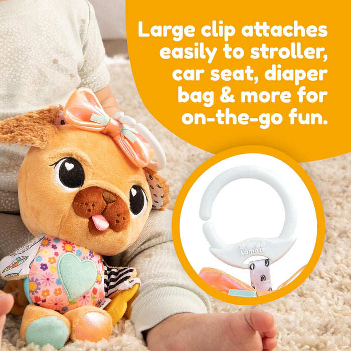 Lamaze - Lovey the Pug Clip and Go Sensory Toy