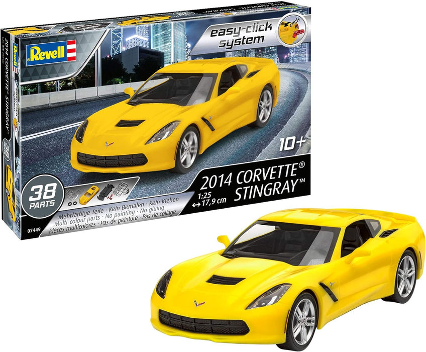 Revell Model Kit  - Corvette Stingray 2014  1:25  (Yellow)