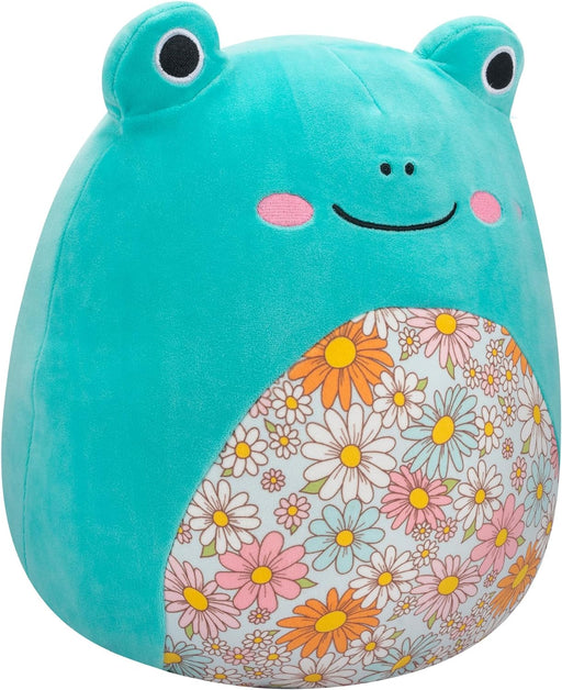 Squishmallows – 7.5"Aqua Frog With Floral Belly Plush