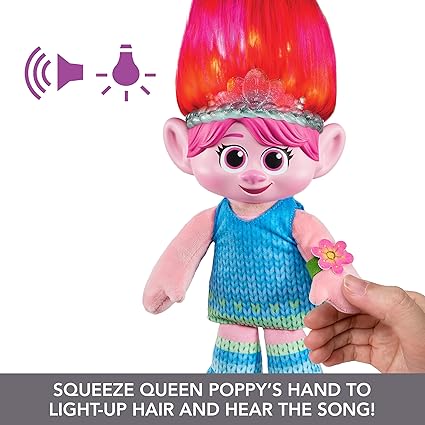 Trolls - Hair Pops Surprise Poppy Feature Plush