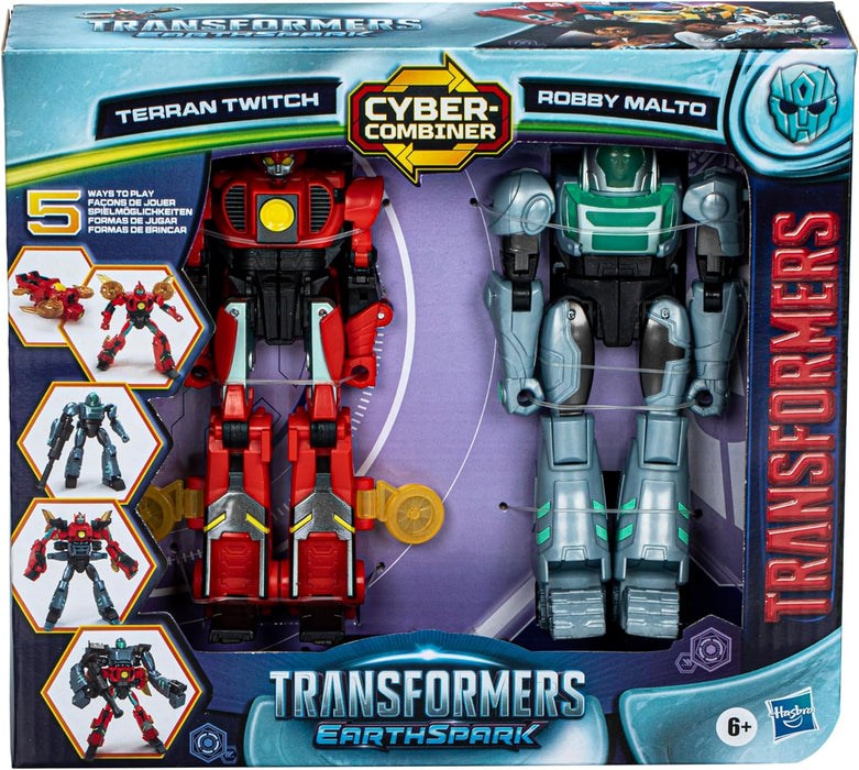 Transformers Earthspark -  Cyber Combiner Terran Twitch & Robby Malto Figures