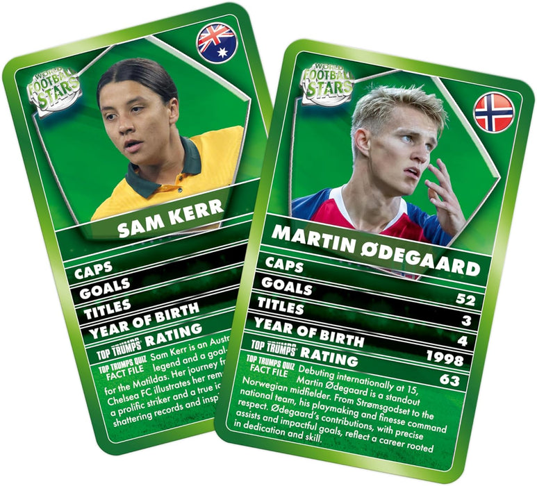 Top Trumps Specials: World Football Stars 2024 Green