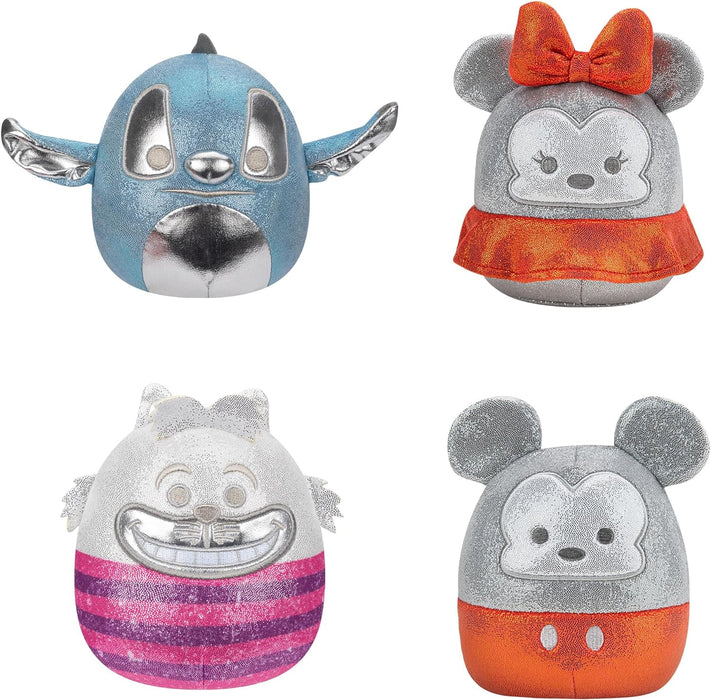 Squishmallows - 5" Disney 100th Anniversary 4 Pack Plush (Mickey, Stitch, Cheshire Cat, Minnie)