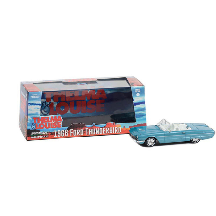 Greenlight Collectibles -  Thelma and Louise Movie: 1966 Ford Thunderbird Convertible (1:43 Scale) Model Car