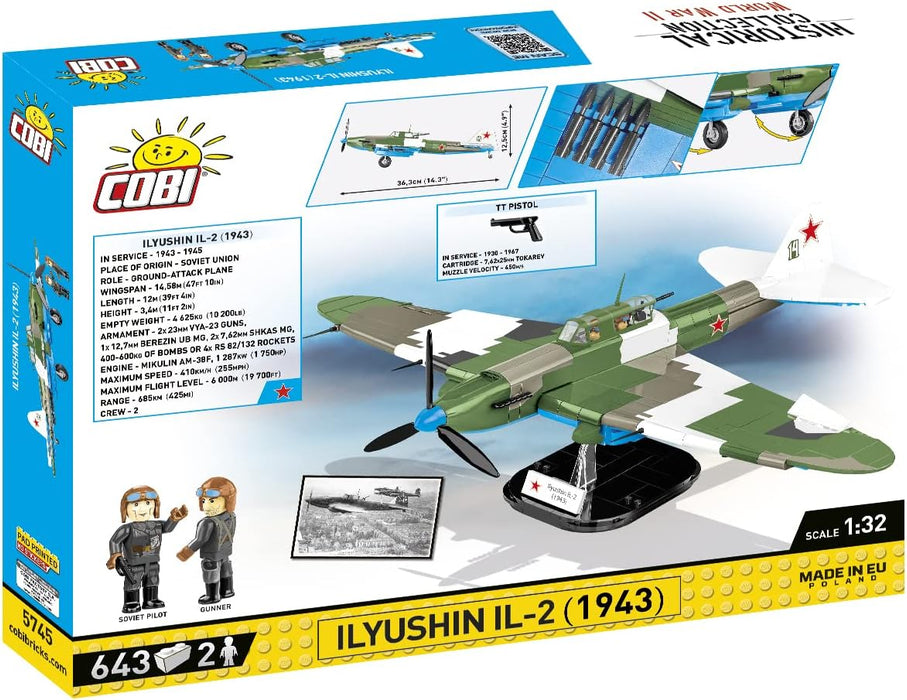 Cobi - World War II - ILYUSHIN IL 2  (643 Pieces)