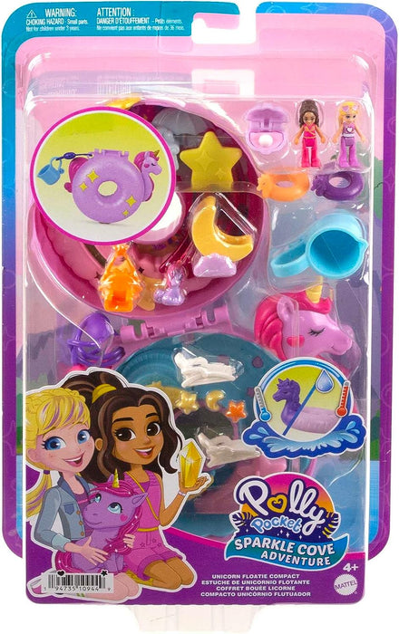 Polly Pocket Sparkle Cove Adventure Unicorn Floatie Playset