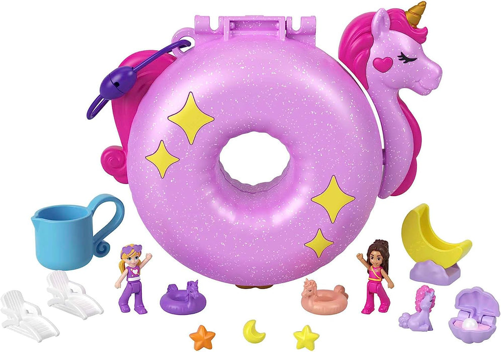 Polly Pocket Sparkle Cove Adventure Unicorn Floatie Playset