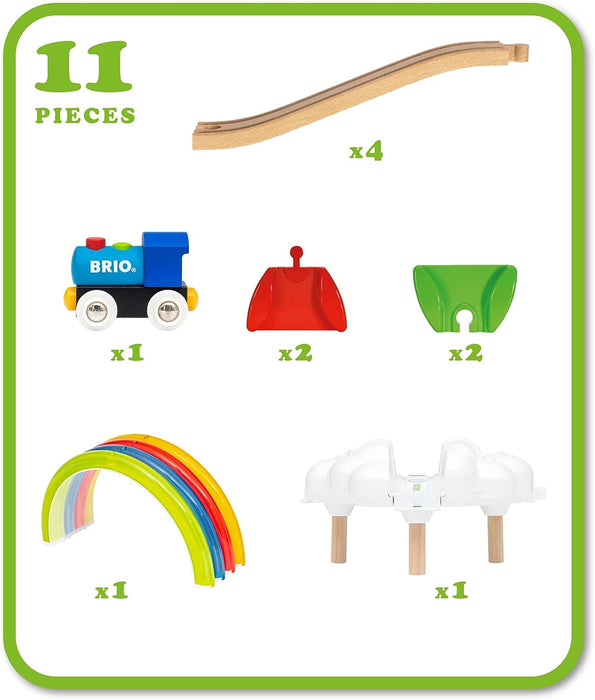 BRIO - My First Railway Light Up Rainbow Set