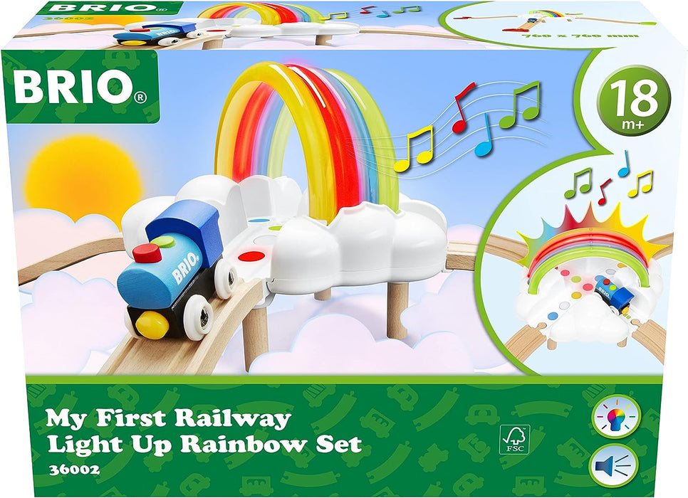 BRIO - My First Railway Light Up Rainbow Set