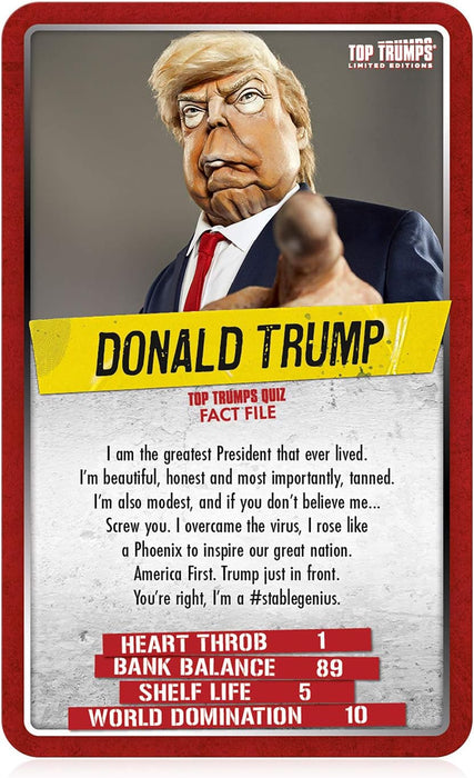 Top Trumps - Limited Edition Spitting Image Card Game