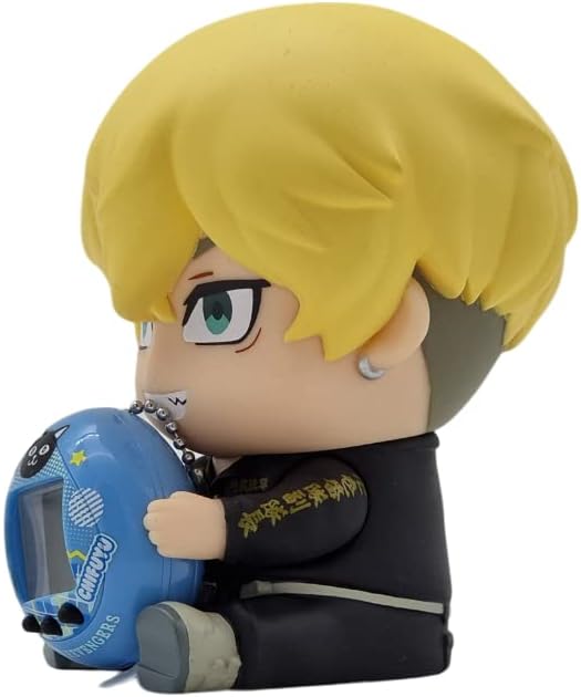  Bandai Tamagotchi Tokyo Revengers Mikey Version with Hugmy  Figure, 4 cm Virtual Pet Based on Tokyo Revengers Manga and Anime with  Collectable Mikey Hugmy Anime Merch