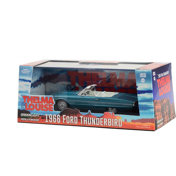 Greenlight Collectibles -  Thelma and Louise Movie: 1966 Ford Thunderbird Convertible (1:43 Scale) Model Car
