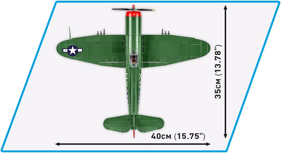 Cobi - World War II - P-47 THUNDERBOLT and TANK TRAILER (567 Pieces)