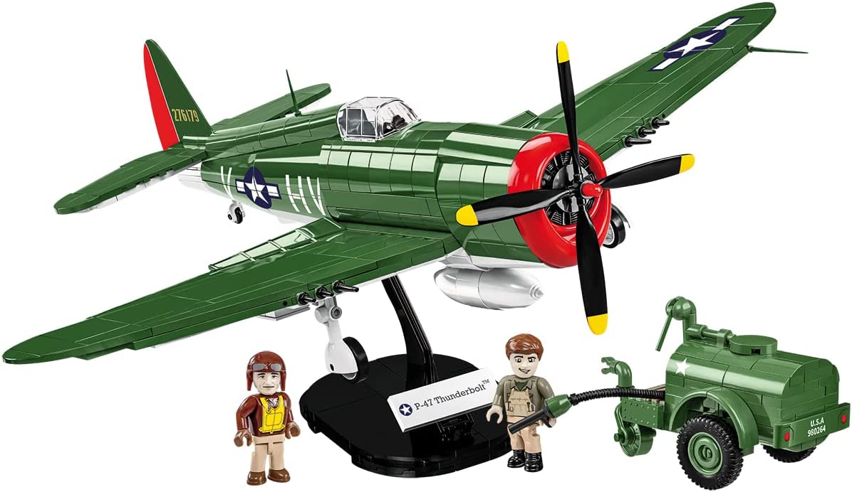 Cobi - World War II - P-47 THUNDERBOLT and TANK TRAILER (567 Pieces)
