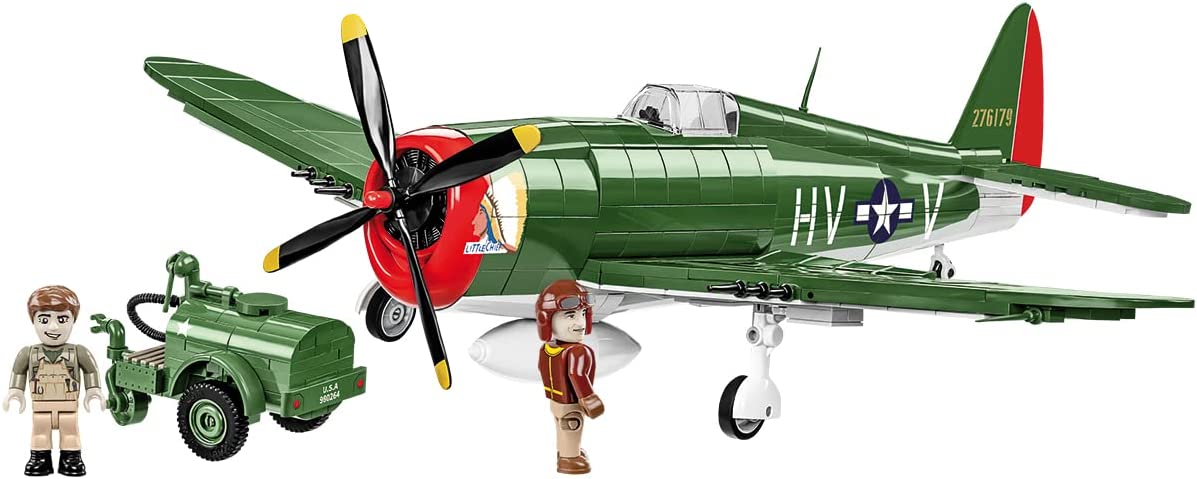 Cobi - World War II - P-47 THUNDERBOLT and TANK TRAILER (567 Pieces)