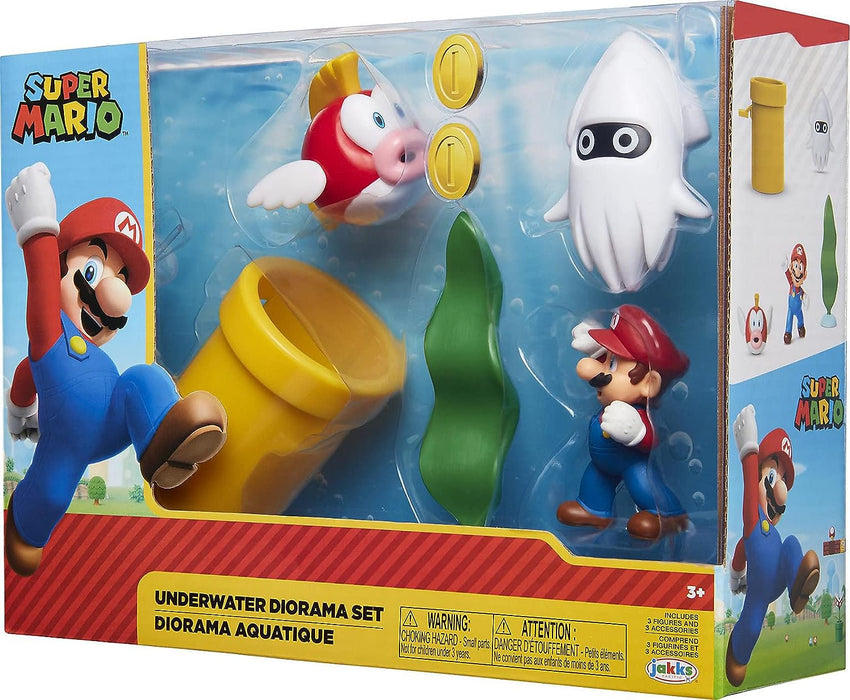 Nintendo - Super Mario Underwater Diorama Playset