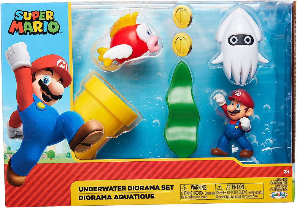 Nintendo - Super Mario Underwater Diorama Playset