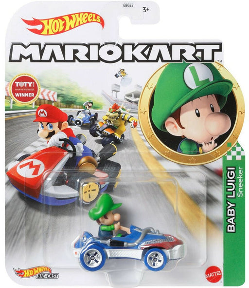 Hot Wheels - Die-cast Baby Luigi Standard Mario Kart