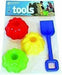 Adriatic - Shovel and 3 Shapes Playset - Multi-coloured