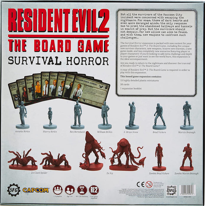 Steamforged Games - Resident Evil 2: The Board Game - Survival Horror Expansion