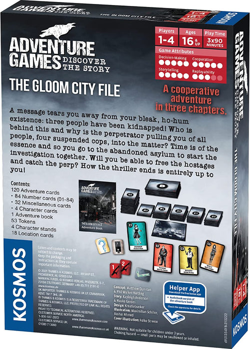 Adventure Games: The Gloom City File Board Game