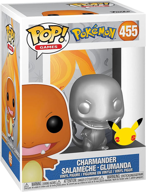 Funko - Games: Pokemon 25th Anniversary (Metalic Charmander)