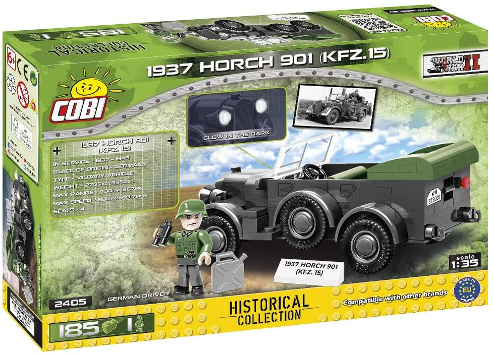 Cobi - World War II - 1937 HORCH 901 (KFZ.15) 185 pieces