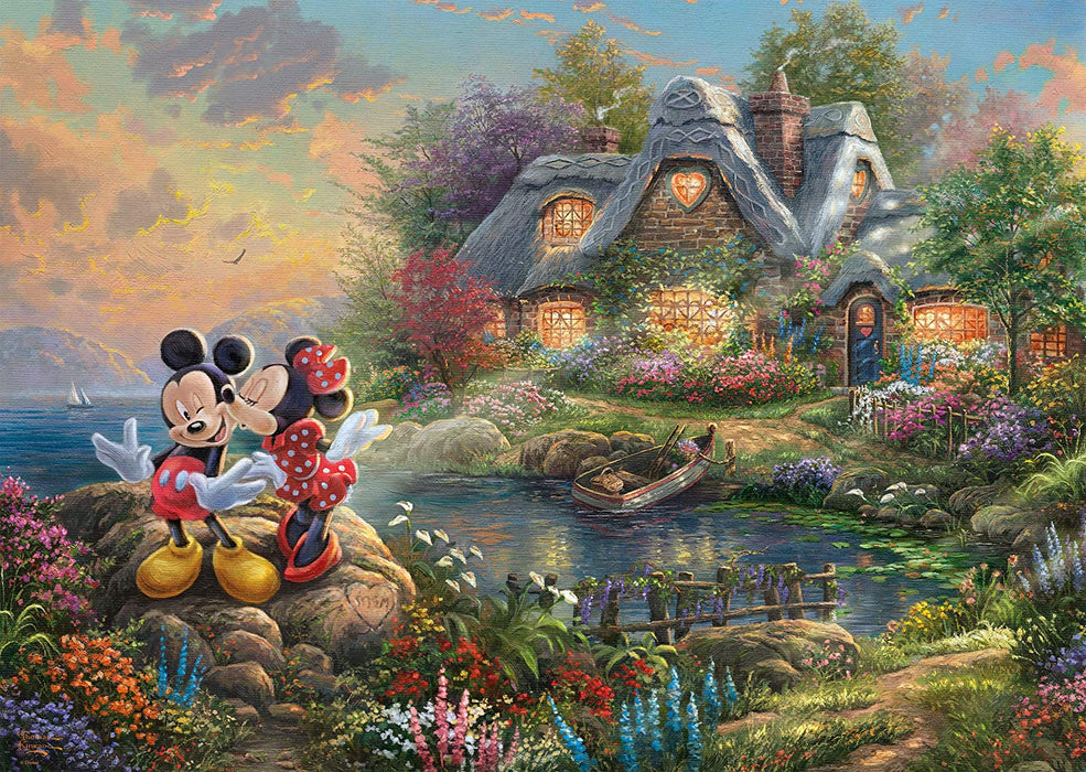 Thomas Kinkade: Disney Mickey & Minnie Sweetheart Cove Jigsaw Puzzle (1000 Piece)