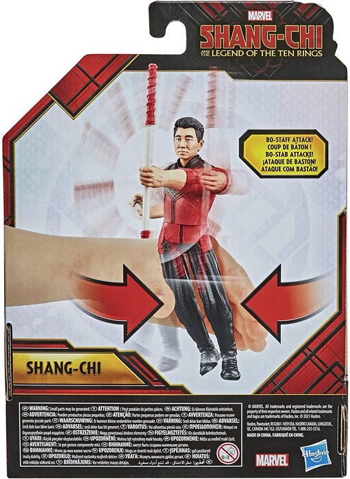 Marvels Shang Chi 6in Figure + Staff Attack