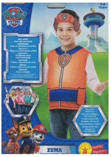 Paw Patrol Costume - Zuma (Vest & Mask only) (3-6 years)