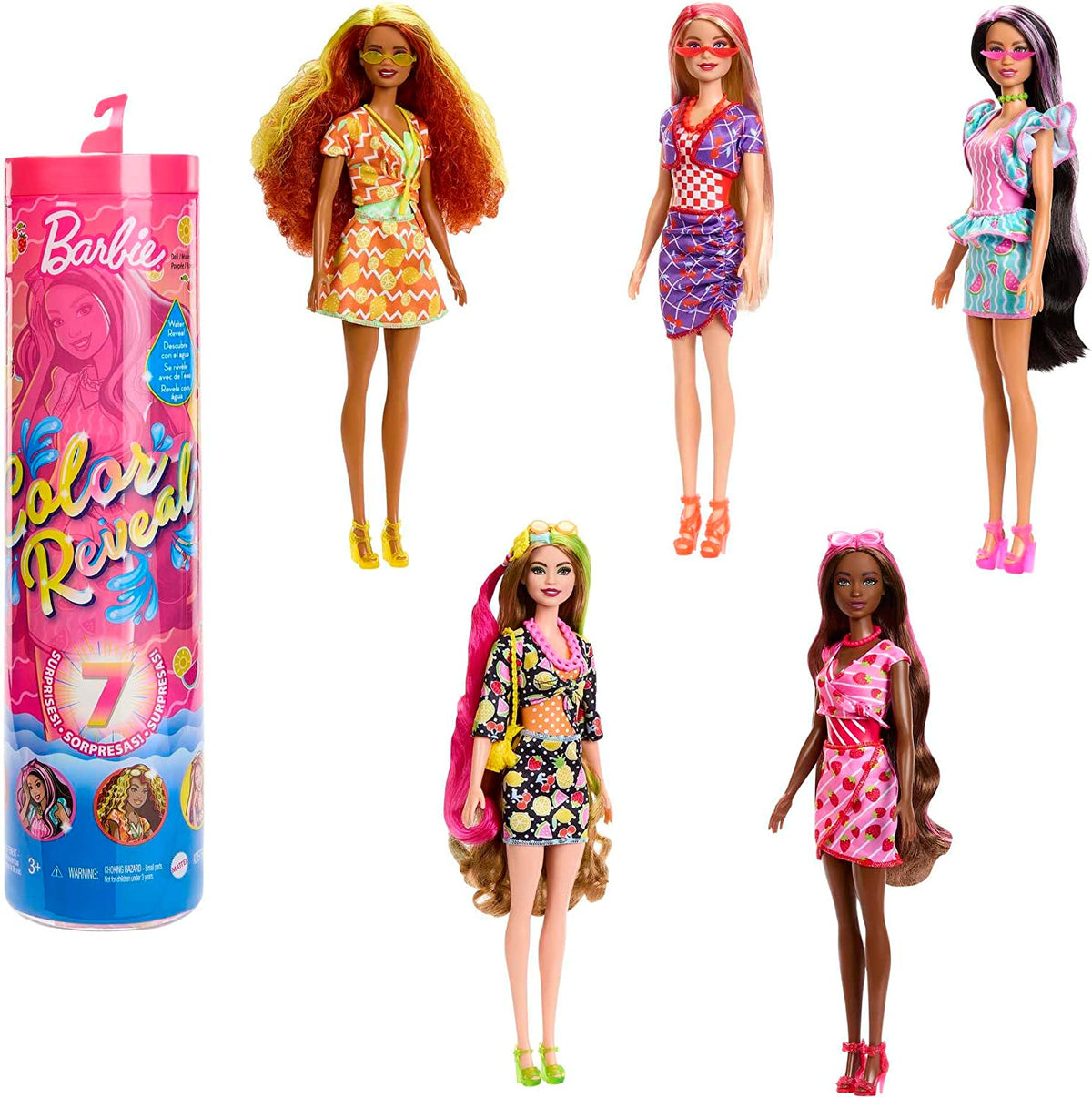 Barbie Pop Reveal Fruit Series - Fruit Punch Scented Doll & Surprises